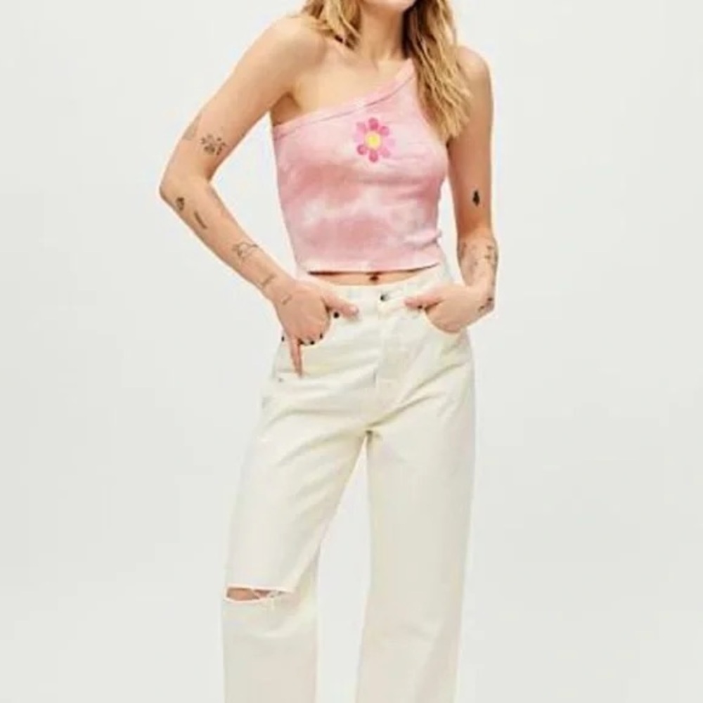 Desert Dreamer TieDye One-Shoulder Top NWT $34 Small Urban Outfitters